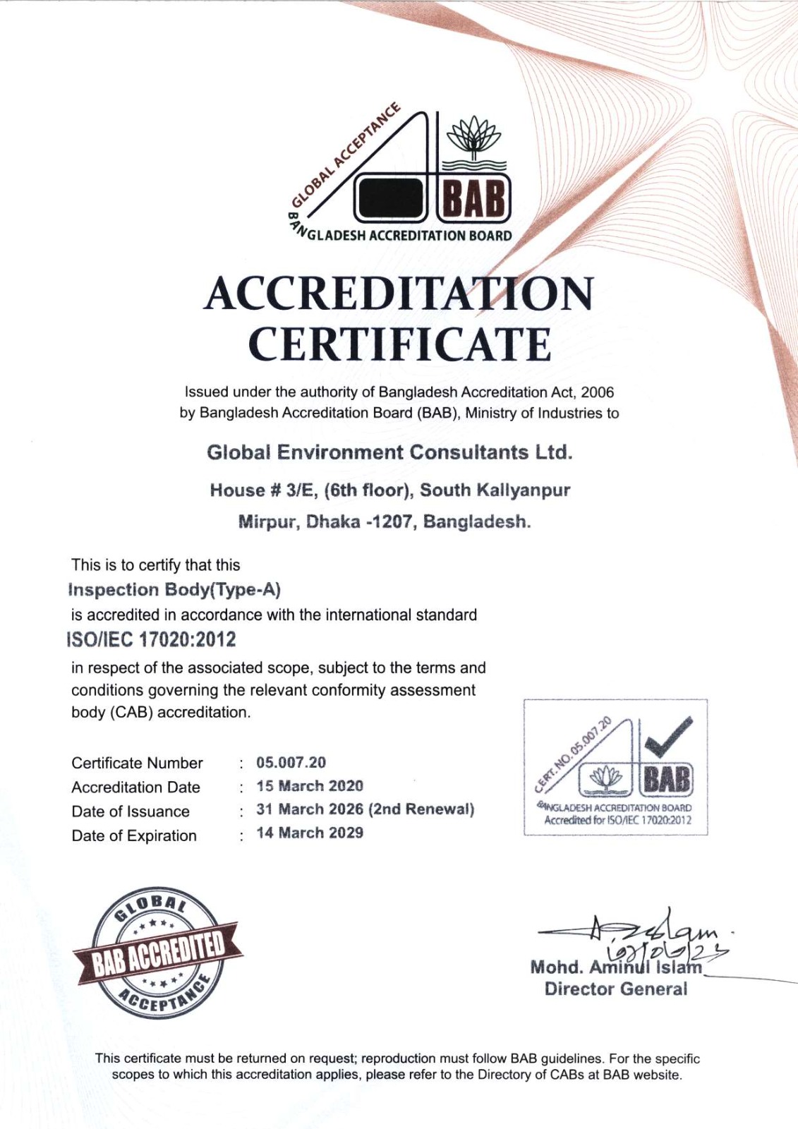 BAB Accredited